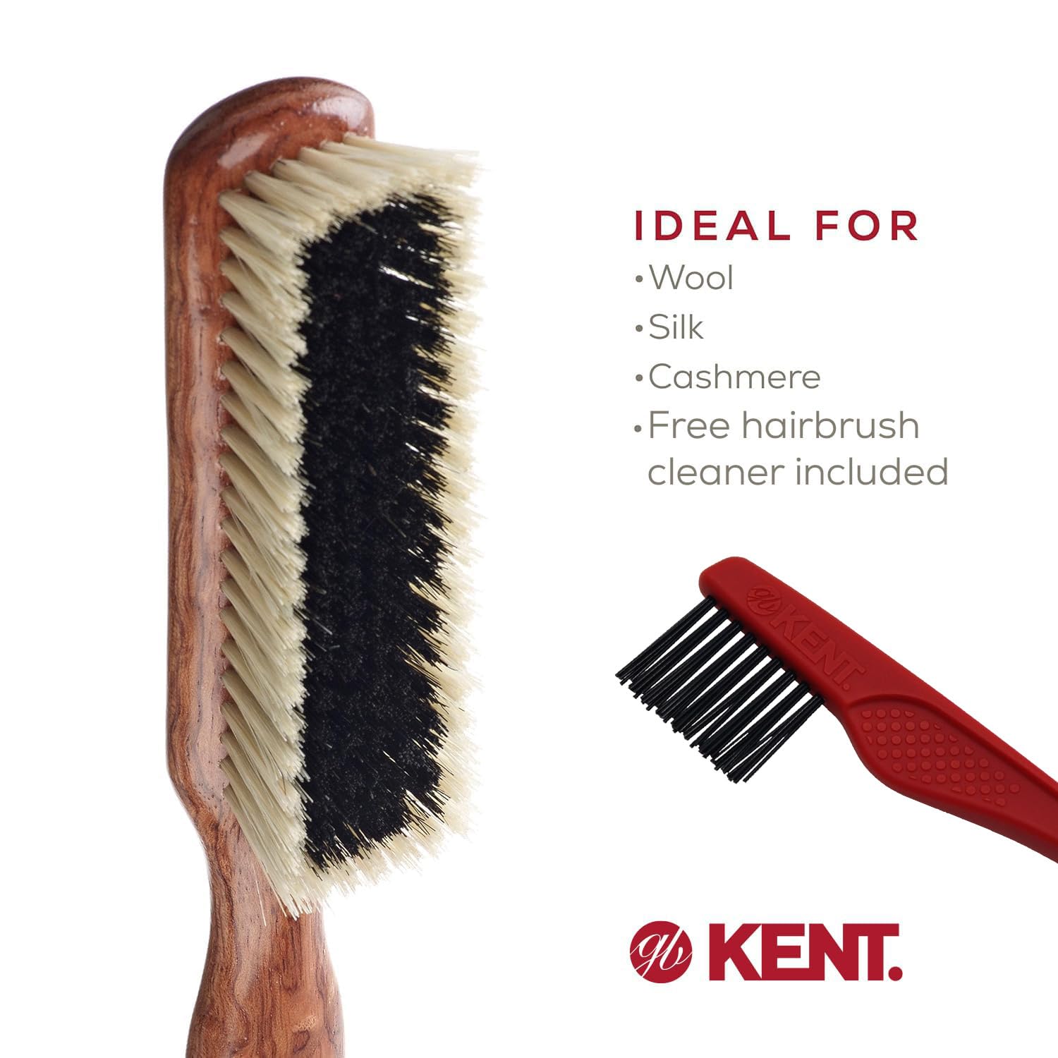 Amazon.co.jp: GB KENT ケント カシミヤ用 豚毛洋服ブラシ 英国王室